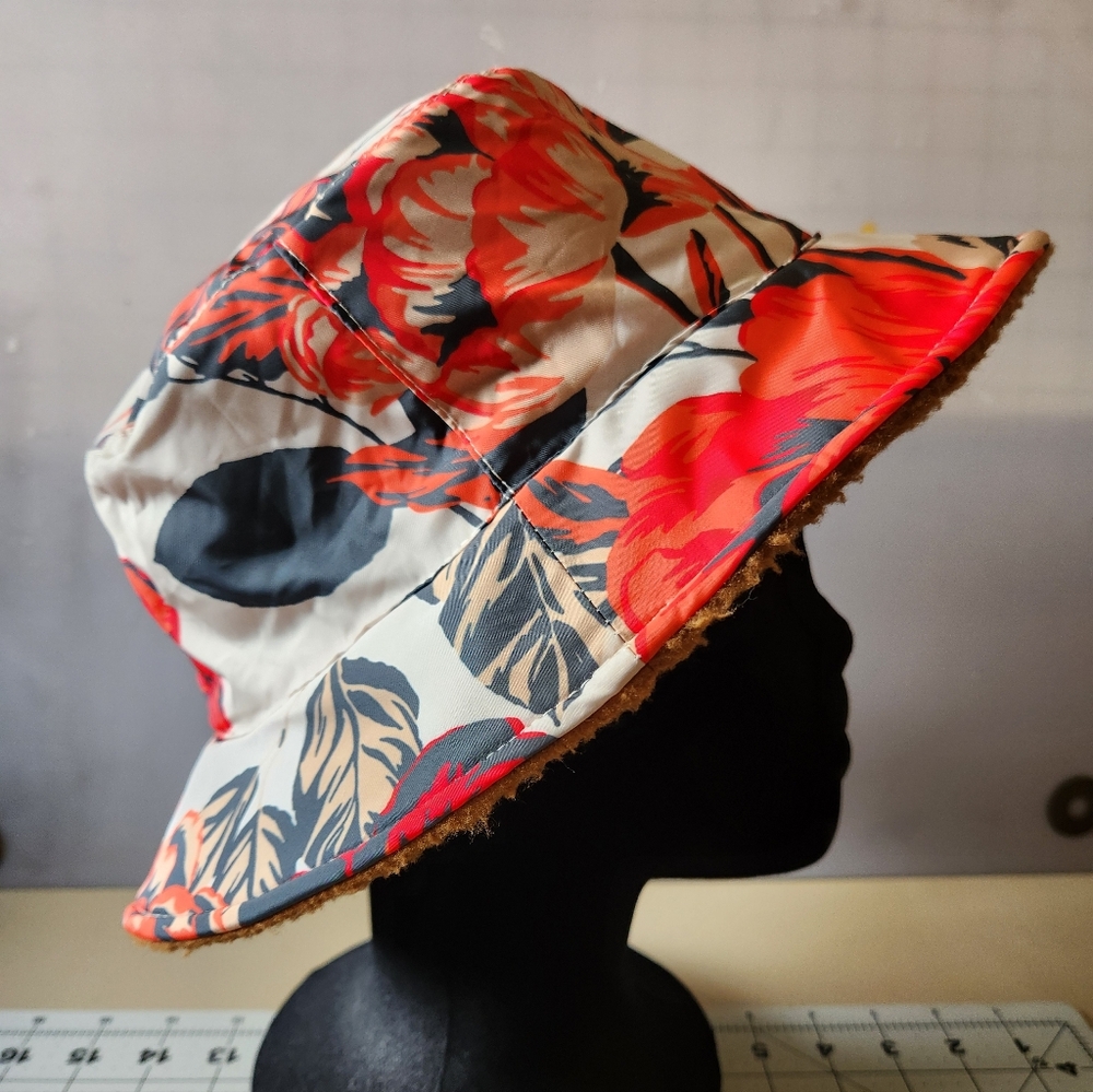 Cozy Warm Floral Bucket Hat By Offline